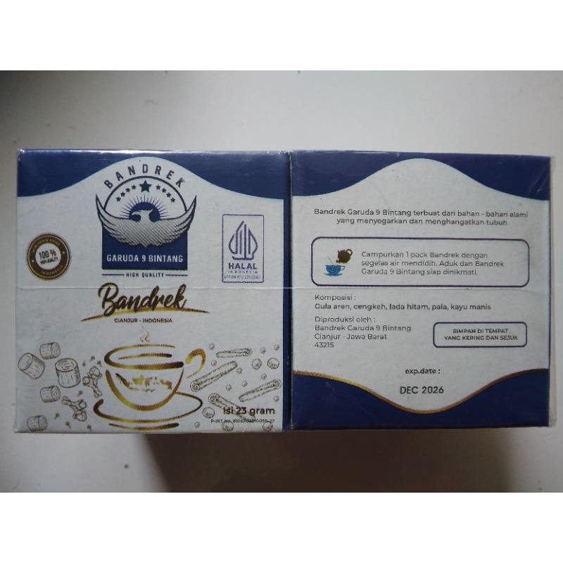 

Bandrek Garuda 9 Bintang Kemasan 1 Pack isi 10