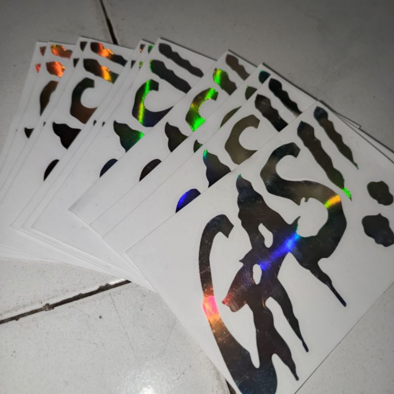 

Sticker cutting GASS!! Sticker timbul Gass!!! Hologram Nyala 10 cm x 15 cm