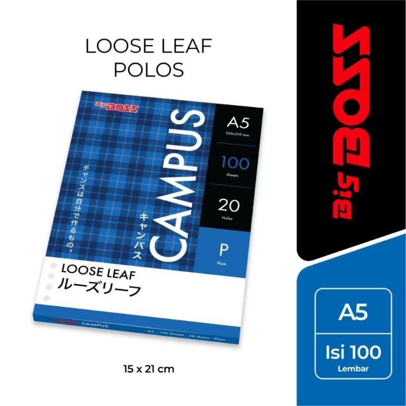 

LOOSE LEAF / ISI BINDER A5-100 POLOS GASTA/BOIGBOSS/KIKY
