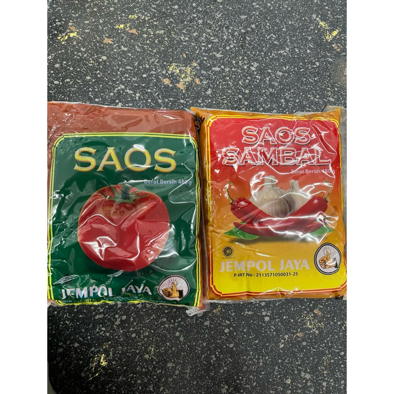 

Saos sambal saos tomat jempol jaya 480gr