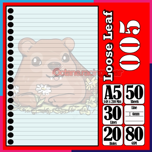 

Loose Leef Thema Capibara Leaf A5 Isi 50 Lembar hewan kapibara capybara Lucu imut isi ulang kertas Binder Karakter Terbaru Polos Buku Anak Sekolah Kuliah refil Refil