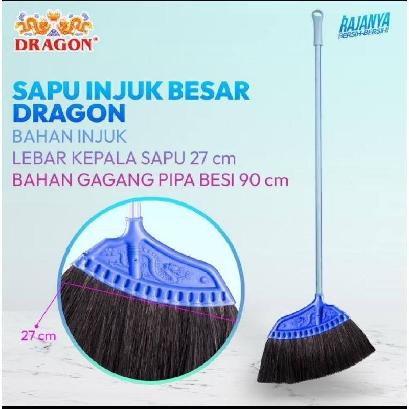 Dragon Sapu Ijuk Besar 90 Cm Sapu lantai Serbaguna SP-120