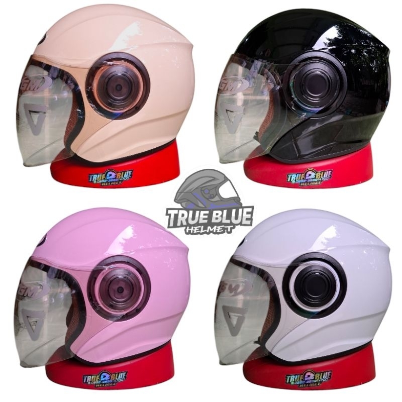 Helm GM POP HIJAB | Helm Hijab Kaca Full