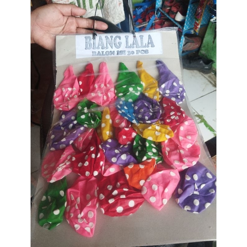 grosir mainan anak polkadoi lembar isi 30 pcs siap jual