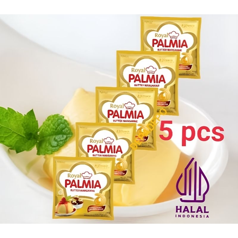 

DA Palmia Royal Butter Margarine 200gr x 5 Pcs Mentega Premium untuk Kue & Masakan