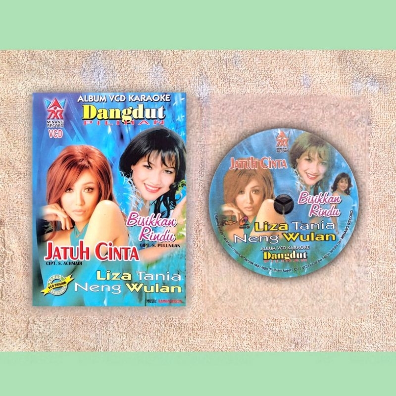 VCD Ekonomis Bootleg - Dangdut Pilihan Liza Tania dan Neng Wulan Antasi 'Jatuh Cinta' (Minang Record