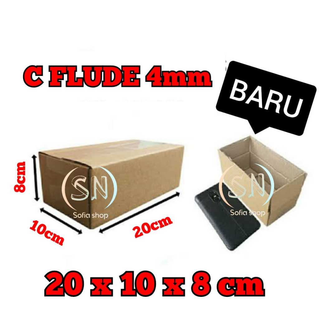 

C-FLUDE 4MM KARDUS PACKING 20x10x8cm / KARDUS PACKING ONLINE SHOP 20 x 10 x 8 CM