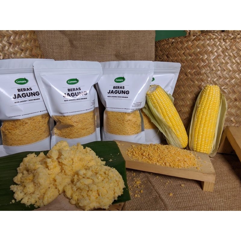 

BERAS JAGUNG ASLI NGAWI "CEMORO" 500 gr / SEGO JAGUNG / NASI JAGUNG / SEGO BRABUK