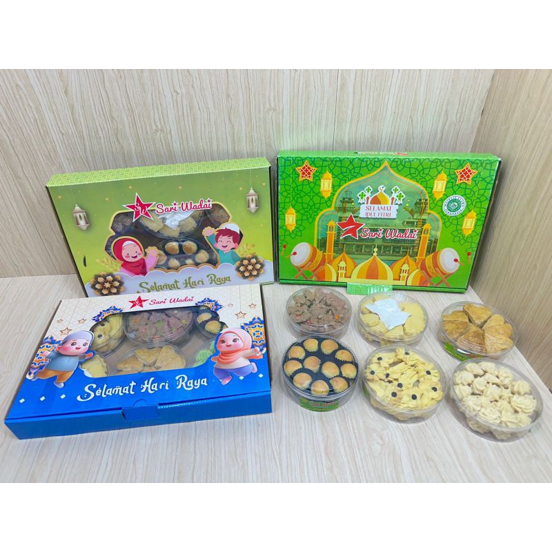 

Hampers Parcel Kue Kering Lebaran Enak Bahan Premium 6in1