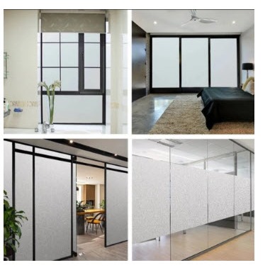 Stiker Kaca Film Wallpaper Jendela Kaca Rumah Sanblas Buram Polos original korea