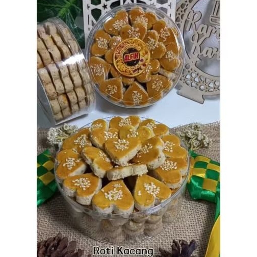 

PREMIUM KUE KERING ROTI KACANG BENTUK LOVE by Kuker Alfin [500gr] / Roti Kacang Bentuk Love Special Lebaran