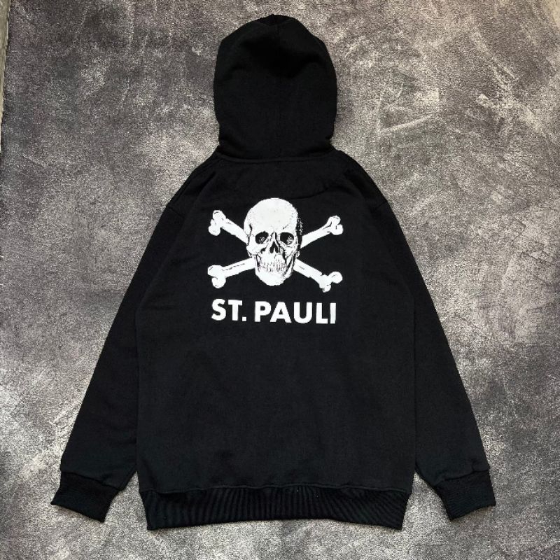 Sweater Hoodie Jaket Pria Premium Original Terbaru Terlaris Aesthetic Skate Distro St.Pauli Motif Mu
