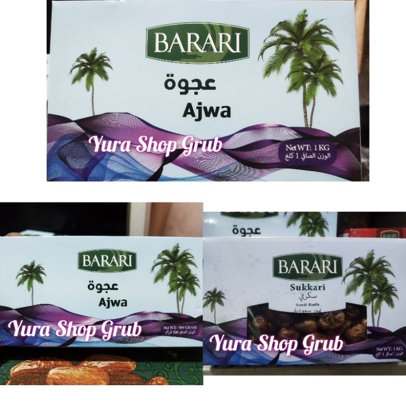 

Kurma Ajwa Barari 500gr 1kg Premium Original Exp Terbaru Kurma Barari Ajwa Azwa Sukari Barari