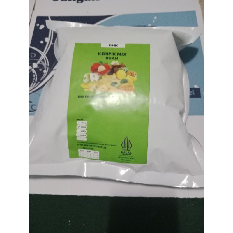 

camilan keripik mix buah kemasan 1 kg oleh oleh khas malang