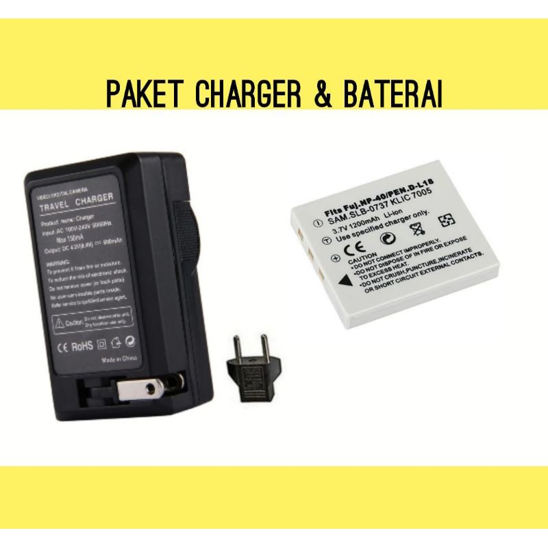 Baterai & Charger Kodak Klic-7005 Easyshare C76 C763 C813 C875 - Batre Casan