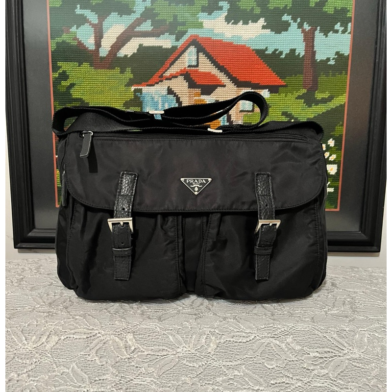 Tas Selempang Messenger Prada Nylon - Original Authentic