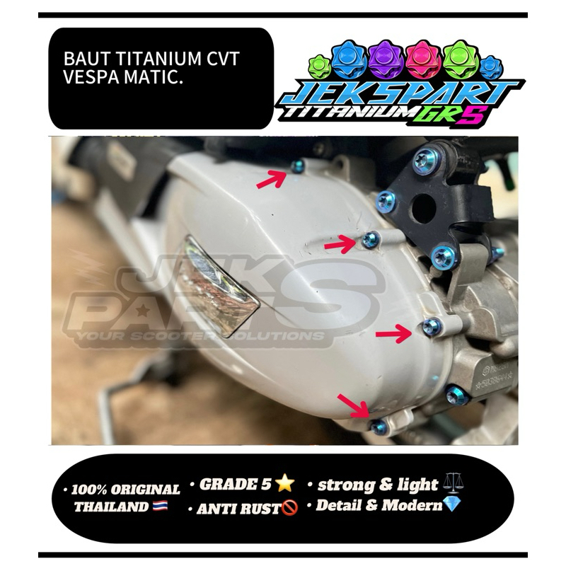 BAUT TITANIUM CVT VESPA MATIC