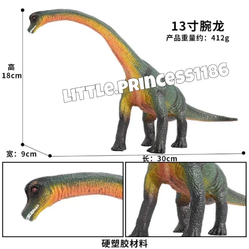 FIGURE BRACHIOSAURUS DINOSAURUS BRONTOSAURUS BESAR PVC FIGUR