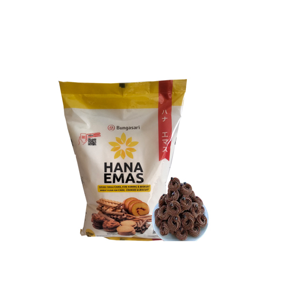 

Tepung Terigu Bungasari Hana Emas 1 kg 100 grams serba guna