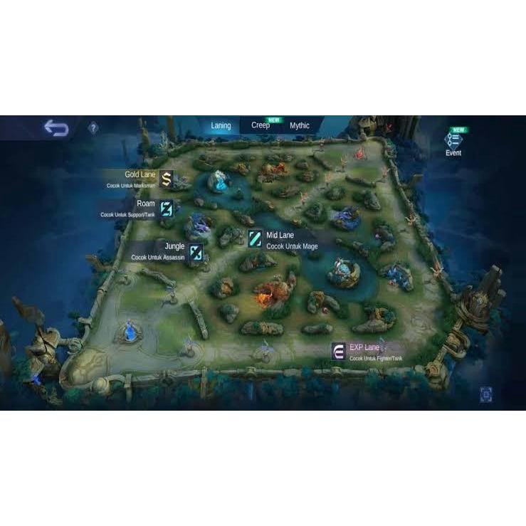 CETAK POSTER SPANDUK BANNER MAP PETA MOBILE LEGENDS MAP ML MAP LAND OF DAWN BUAT TURNAMEN / BUAT HIA
