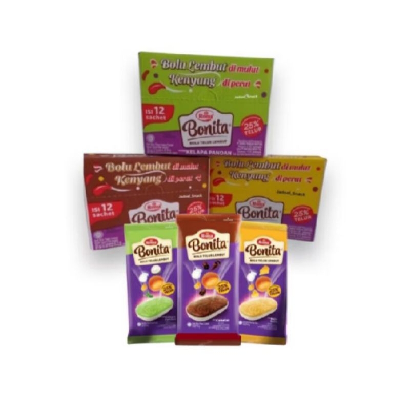

Bolu Bonita 1 box isi 10pcs tersedia 3 variant rasa | Bolu manis bonita makanan ringan, Cemilan bolu | READYSTOCK | a2putmah_official.store