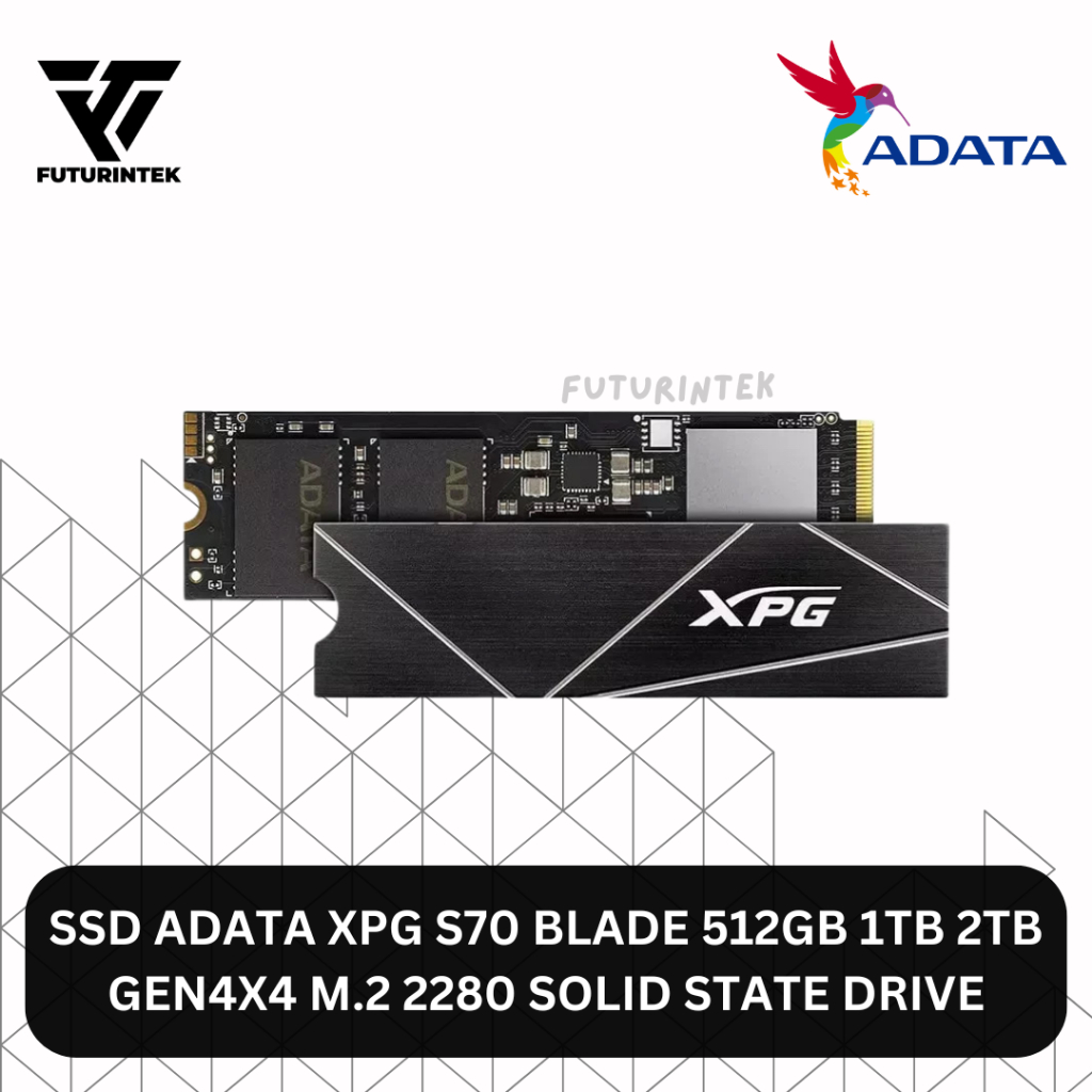 ADATA SSD M.2 NVMe Gammix S70 Blade Gen4 512GB 1TB 2TB