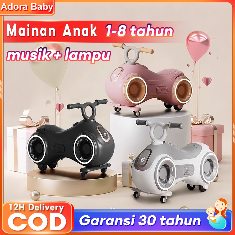 Mainan Anak Sepeda Balance bike Anak 1-6 Tahun Anak Antiguling Ayunan Mobil Bayi Hadiah