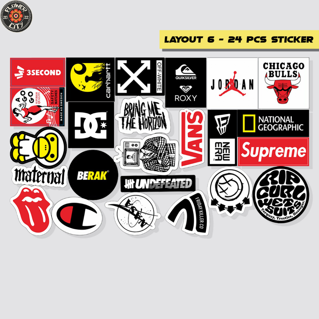 

Sticker Pack Premium - Sticker Helm / Outdoor - LAYOUT 6 M & Band - Flower City