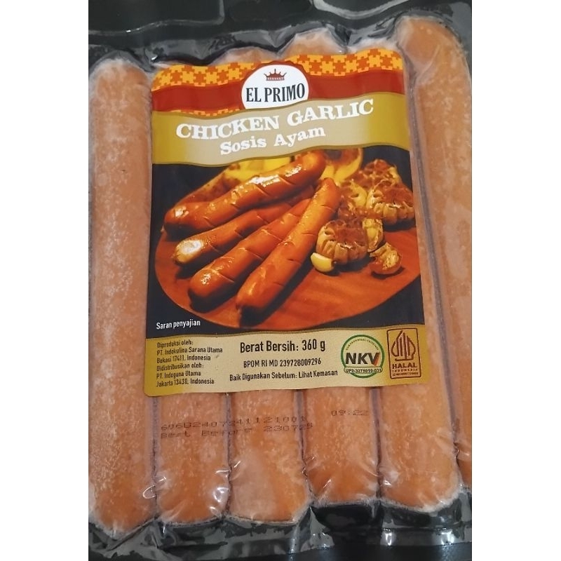 

el primo sosis chicken garlic 360gr