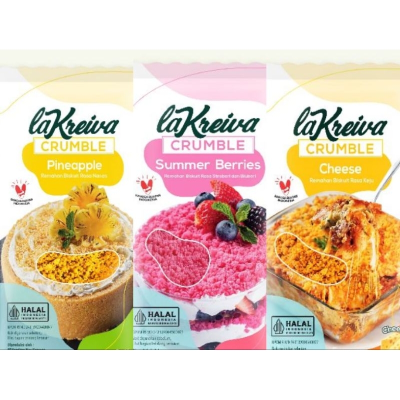 

NEW ! La Kreiva Crumble / Remahan Biskuit 100gr [REPACK]