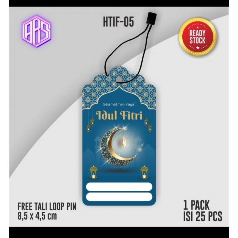 

Hag tag Idul fitri / hag tag lebaran isi 25 free tali loop pin