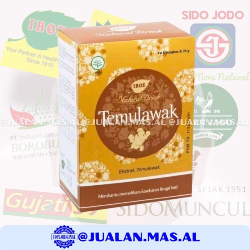 

IBOE - NATURAL DRINK TEMULAWAK (ISI 5 SACHET)