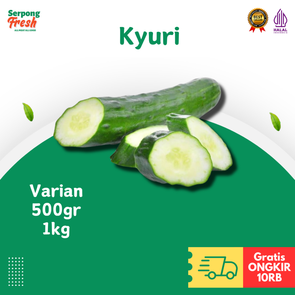 

Kyuri Timun Jepang FRESH 500gram 1kg Sayur Segar