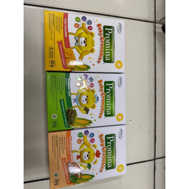 promina baby crunchies/cemilan bayi 8+bulan/snack bayi enak