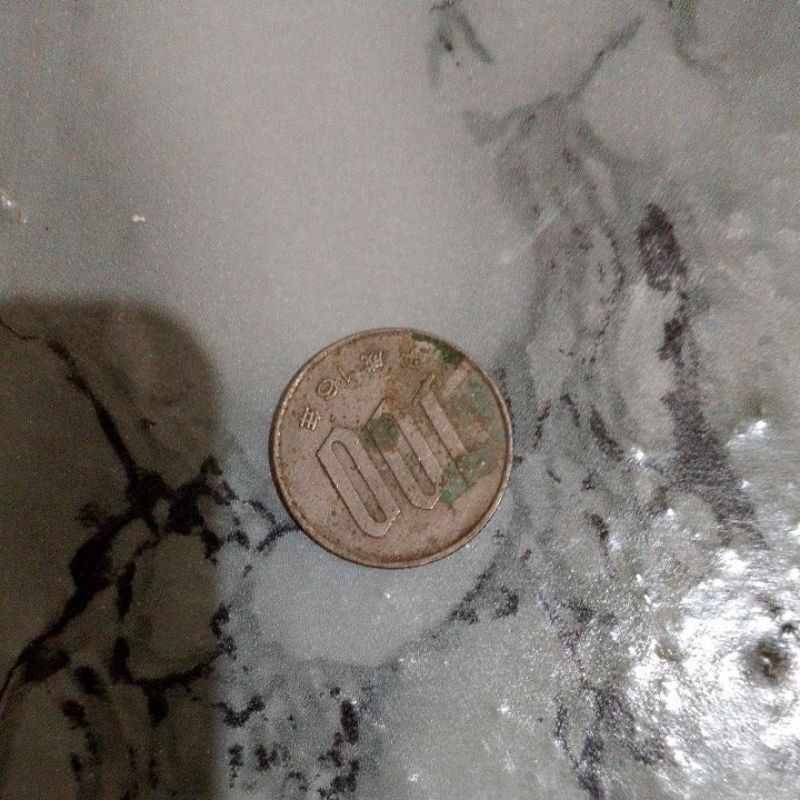 uang koin 100 jepang bunga sakura asli