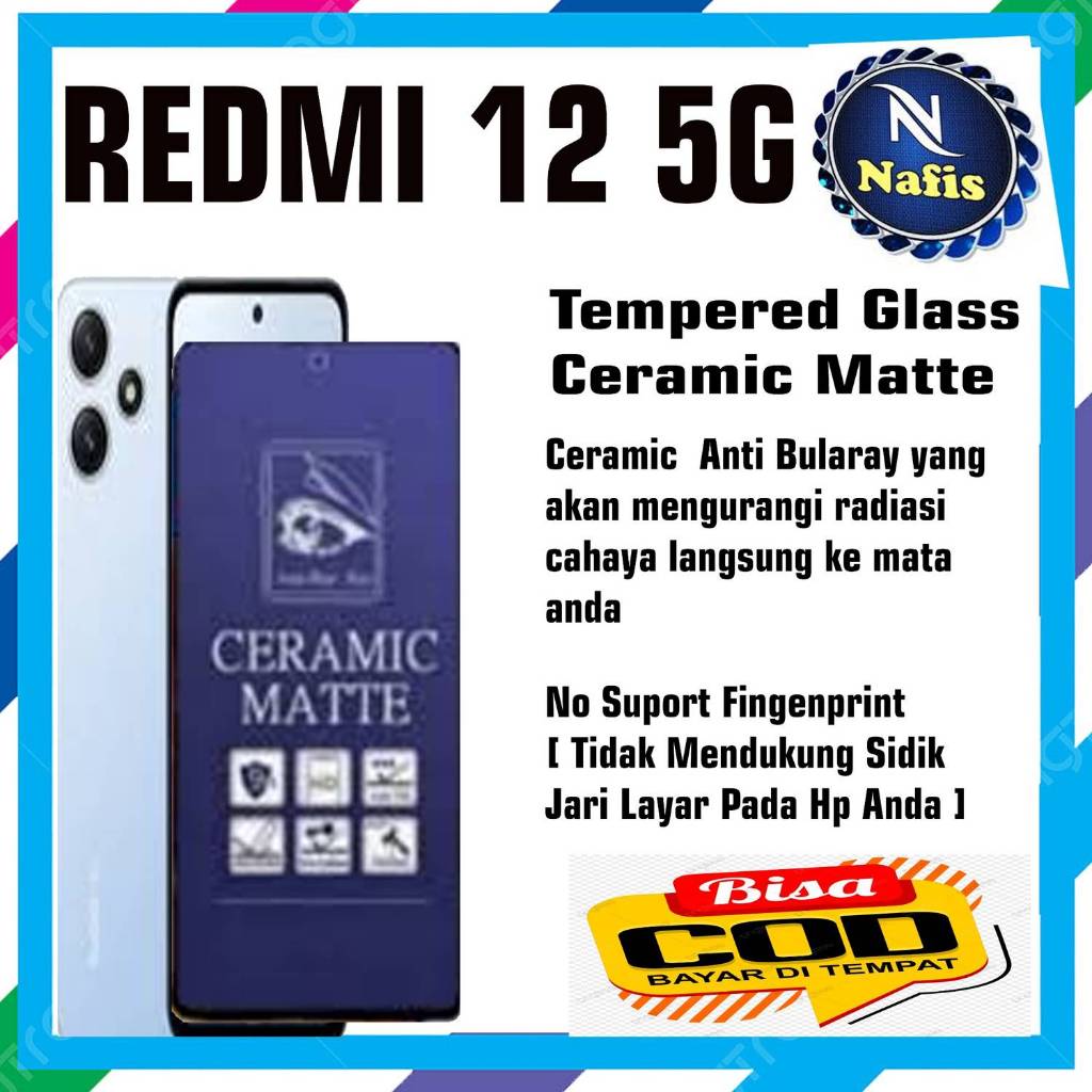 Tempered Glass Redmi 12 5G