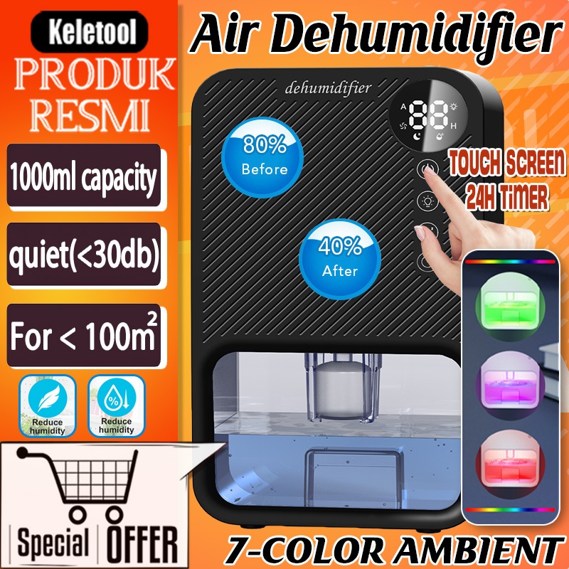 dehumidifier serap air Anti Lembab Dehumidifier Air Dryer Purifier  Absorber 1100ML dehumidifier ser