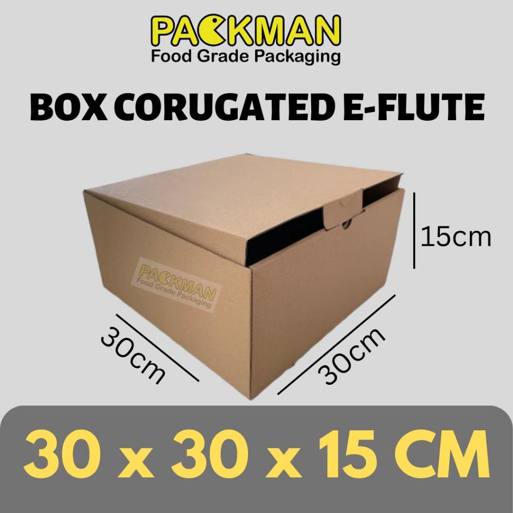 

KARDUS 30x30x15 cm / BOX KARTON CORUGATED DIECUT E-FLUTE / HAMPERS PACKING ONLINE