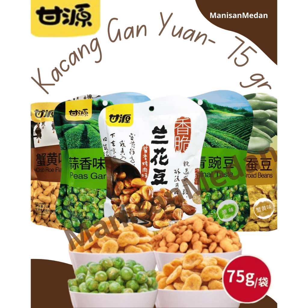 

Snack Kacang Polong, Kacang Kapri & Biji Bunga Matahari - Varian Rasa Gurih Original & Roe Kepiting