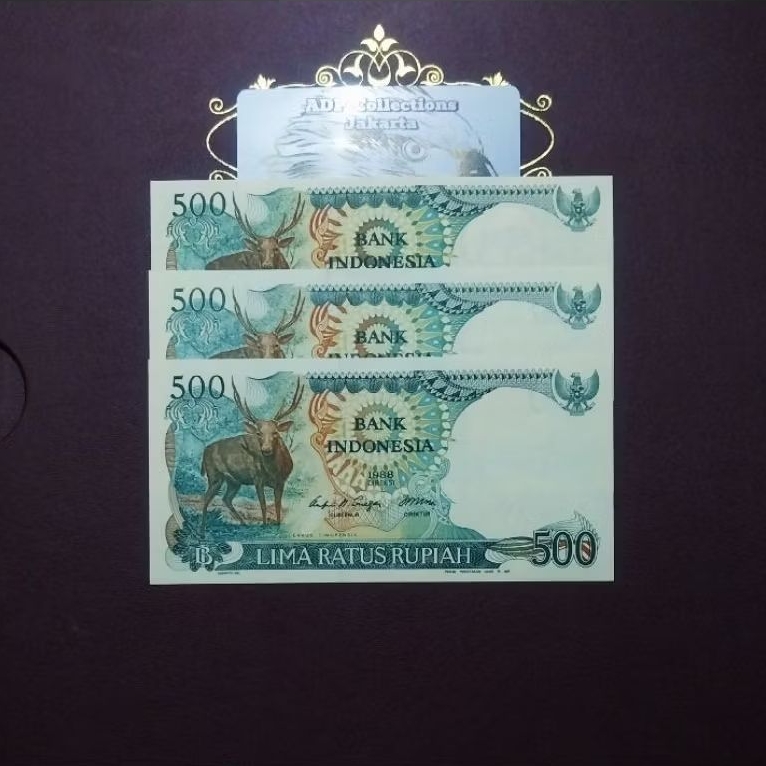 Uang kuno 500 rupiah kijang 1988