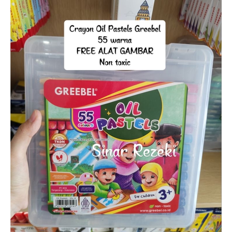 

55 warna!!Crayon oil pastels Greebel