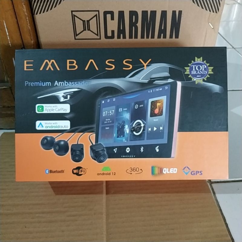 Head unit Embassy EM 999 Ram 4/64GB 9 Inch - Premium Embassy EM 999 Ram 4/64GB 9 Inch - Embassy EM 9