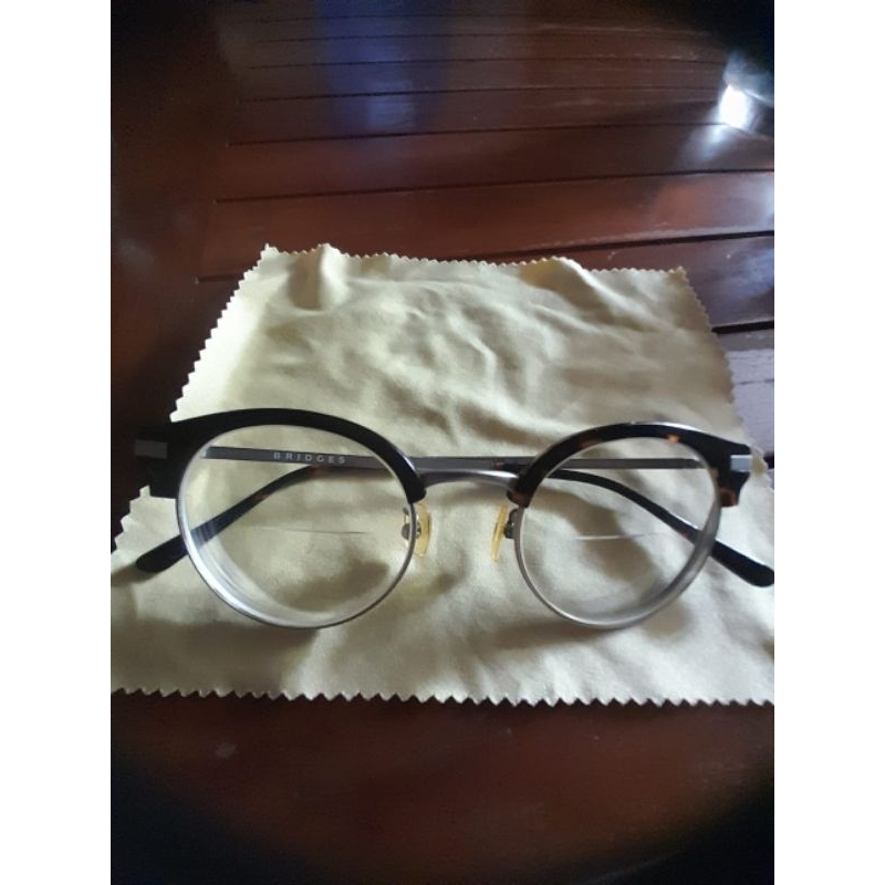 Kacamata BRIDGES Minus 1.5 dan Plus 1 - BE SOMERSET C1 4902q-148 BE Frame Lensa Baca Hitam Pria Wani