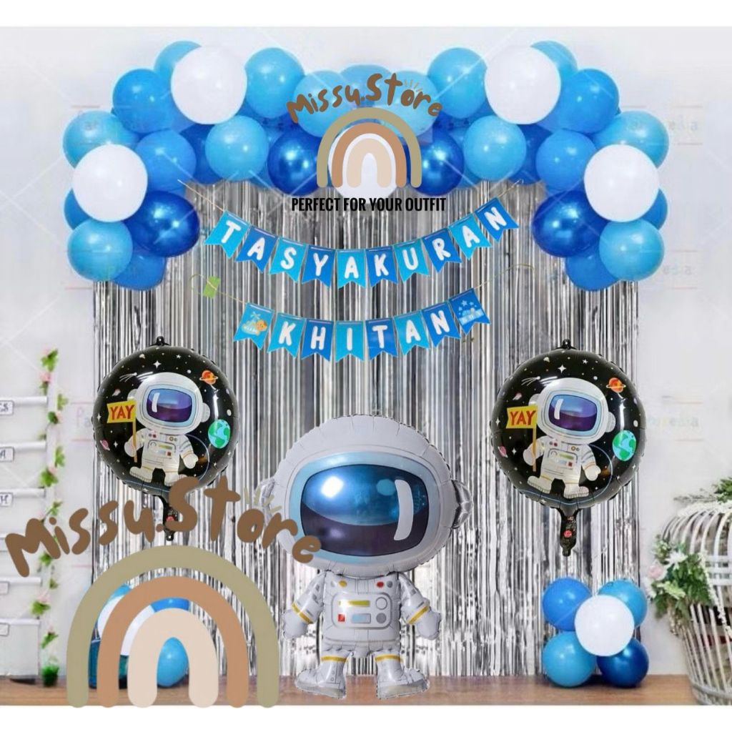 Paket Dekorasi KHITAN Bayi Laki-laki/Anak ASTRONOT MEWAH/MURAH