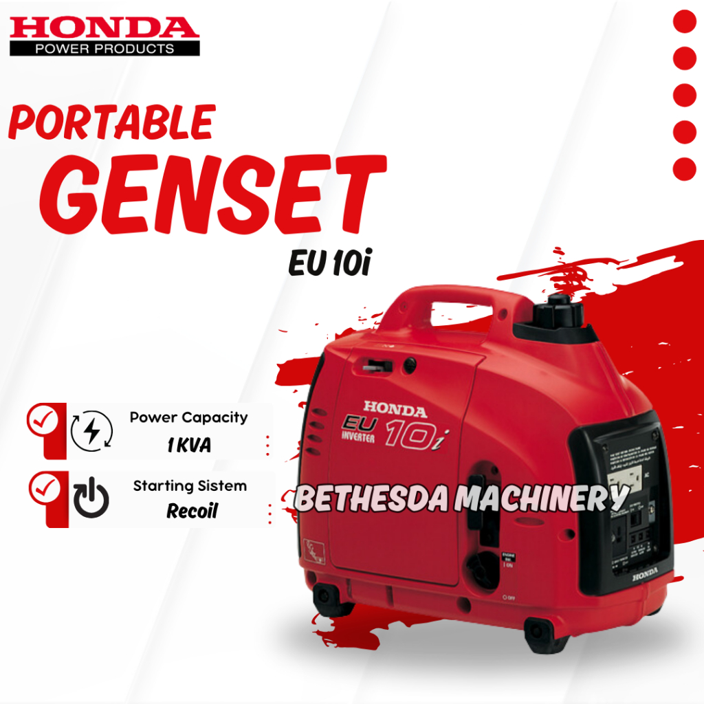 Genset Inverter Honda EU 10i 800Watt