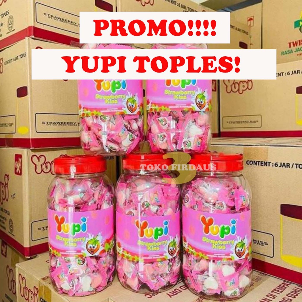 

Yupi Toples Strawberry Kiss / SNACK LEBARAN MURAH / 1 TOPLES