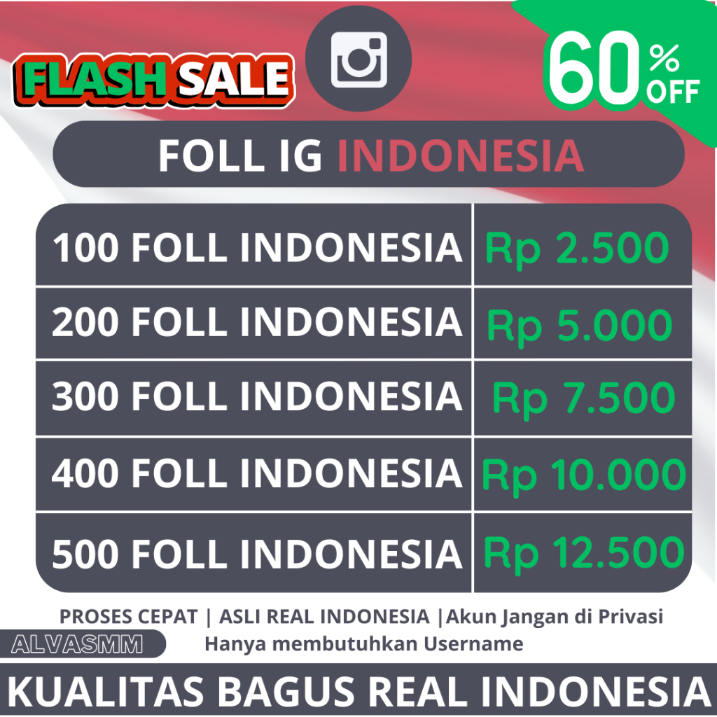 FOLLOWER INSTAGRAM INDONESIA REAL MURAH