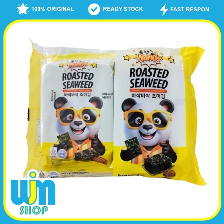 

Norigo Dosirak Rumput Laut Panggang Rasa BBQ 4.5 Gram X 2 Pcs Halal