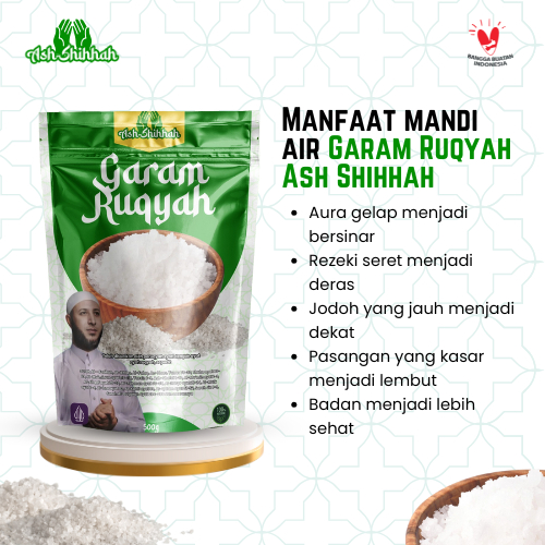 

Garam Ruqyah Ash Shihhah Pelancar Rezeki Pembuka Aura Membersihkan Energi Negatif Original 500gr