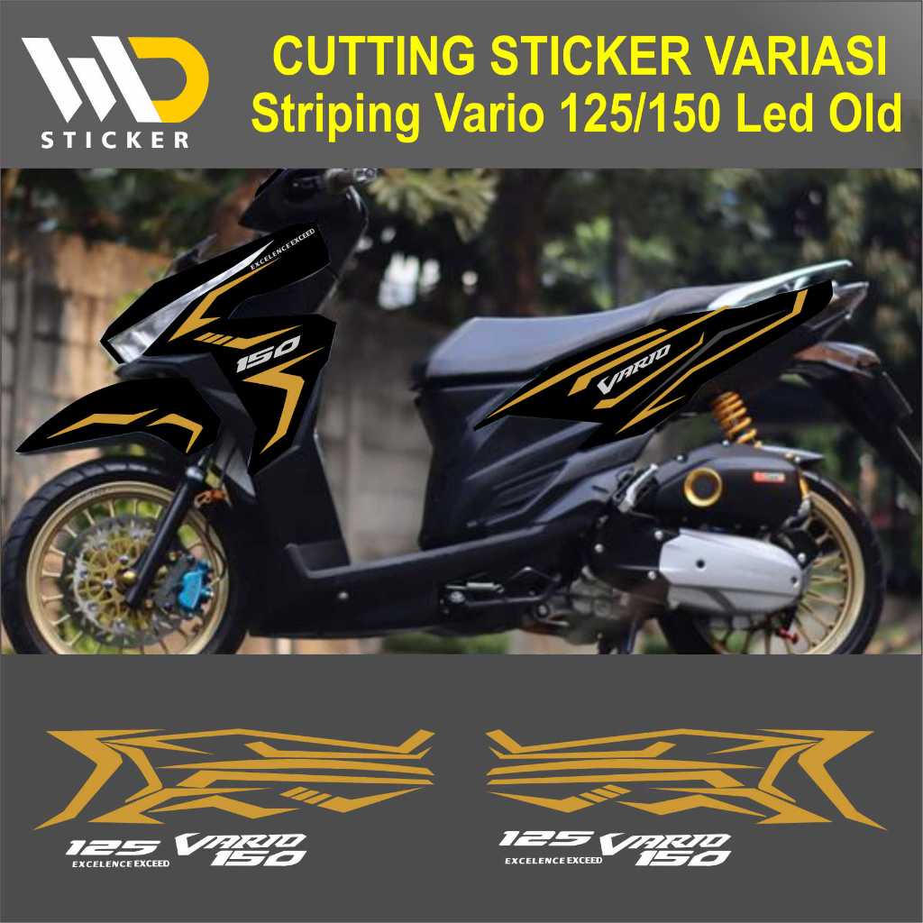 STIKER MOTOR VARIASI CUTTING STIKER HONDA VARIO 125/150 led old